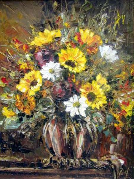 Полевые цветы. Холст-масло, 80 x 60 см.