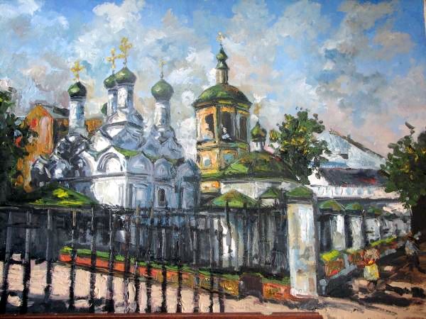 Городской пейзаж. Холст-масло, 50 x 70 см.