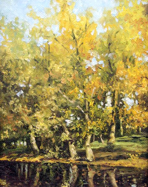 Летний день. Холст-масло, 25 x 35 см.