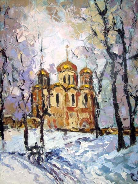 Вечер. Холст-масло, 62 x 47 см.